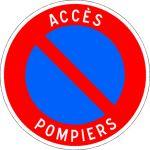 PANNEAU ACCÈS POMPIER