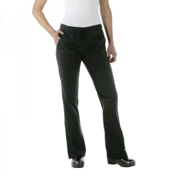 Pantalon de cuisinier femme Chef Works Executive, couleur noir (Taille: L (97- 102cm))_0
