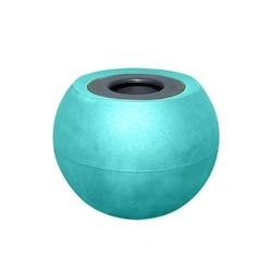 PLAST'UP ROTOMOULAGE Pots de fleurs sphérique xxl speranza 325l-lot de 2 - MENTHEFRAICHE - bleu 0750122561001_0