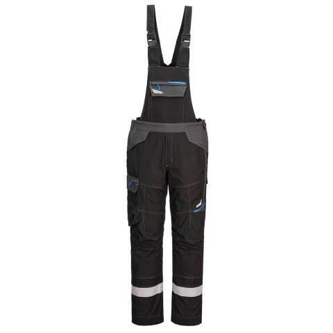 PORTWEST FR405 COTTE À BRETELLES MODAFLAME WX3 NOIR - TAILLE XXL