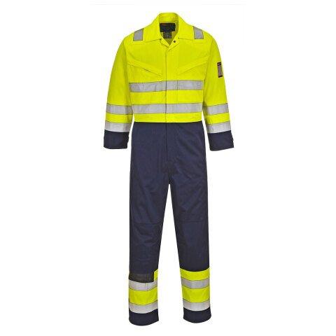 PORTWEST MV28 COMBINAISON HV MODAFLAME JAUNE/MARINE - TAILLE XL - STANDARD