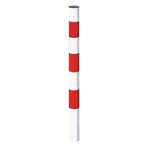POTELET POMPIER Ø76MM BANDES RÉTRO-RÉFLÉCHISSANTE BLANC 9010 - PROCITY