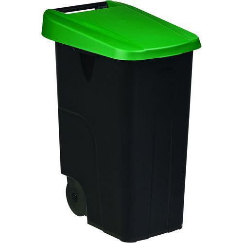 POUBELLE MOBILE COUVERCLE PLEIN MOVATRI GREEN - 85L - VERT - ROSSIGNOL PRO