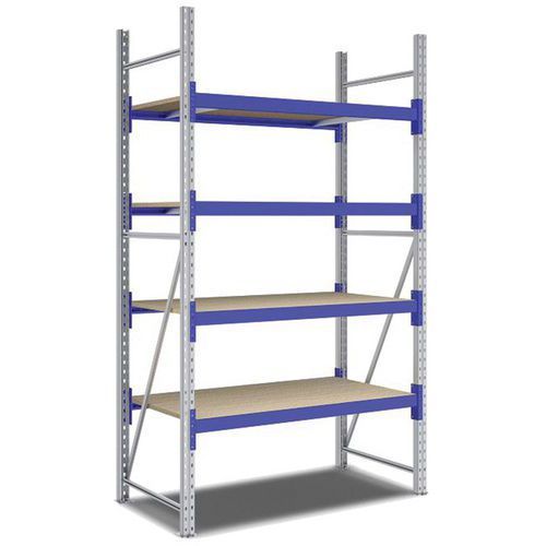 KIT RAYONNAGE DÉPART 2500X1350X800 MM 4 NIVEAUX 1600 KG - BITO
