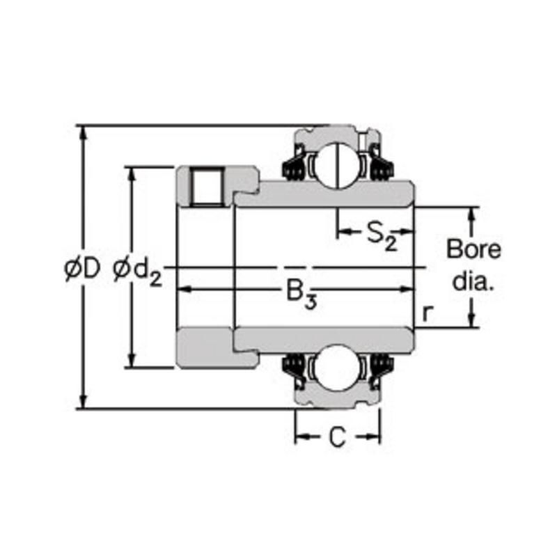 ROULEMENT PALIER T 1040-40 DECG TRIPLE ETANCHEITE NSK