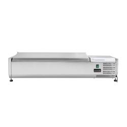 Saladette Réfrigérée à Poser Couvercle Inox - 5 x GN 1/4 - Dynasteel - 3701634903633_0