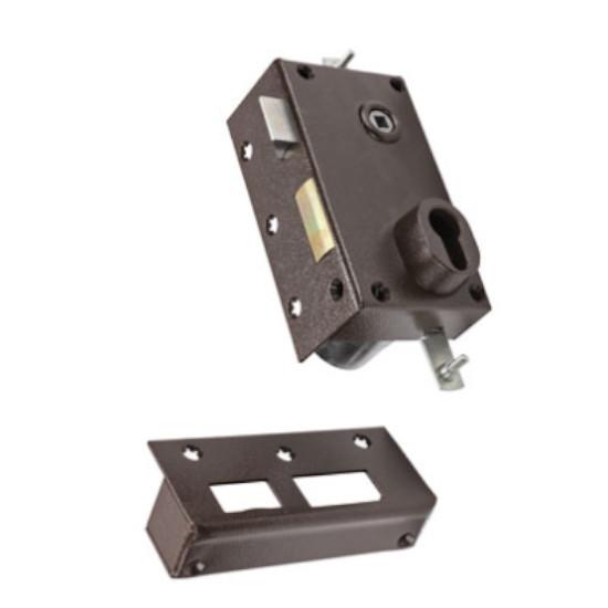 Serrure 3 points 73 a2p* sans cylindre marron gauche - BRICARD - 73079 - 514824_0