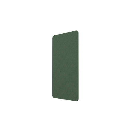 PANNEAU ACOUSTIQUE POUR PLAFOND JULIA EN PET 12 MM - FIXATION PAR CÂBLES POUR PLAFONDS DURS - FORME RECTANGLE - L 70 X H 120 CM - VERT AVOCAT