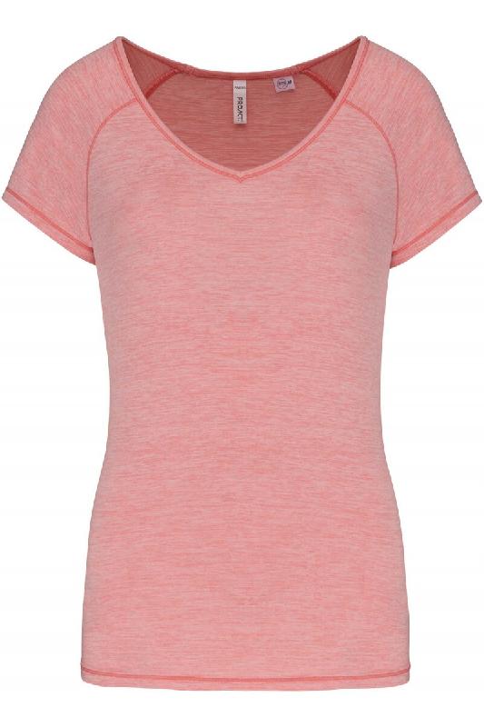 T-shirt de sport écoresponsable femme Marl Pink XXL 88% Polyester | 12% Elasthanne - XXL 3663639105064_0