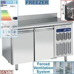 Table de congélation murale ventilée - 2 portes GN 1/1 - 260 litres - TG2B/LA_0
