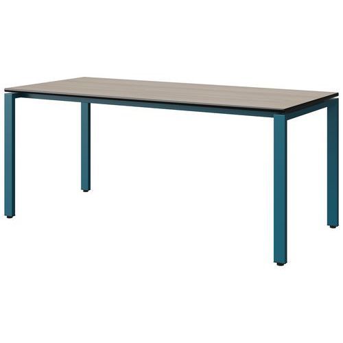 TABLE MALIBU 180X80 T6 SOUDÉ STRA ACACIA/NOIR BLEU 5025 - MANUTAN EXPERT