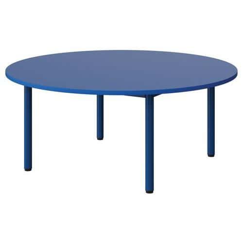 TABLE MALIBU Ø 120 T1 4P STRA ABS BLEU U525/BLEU 5005