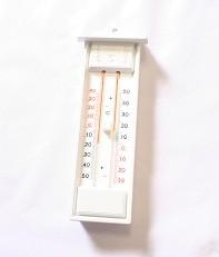 Thermomètre minima/maxima à alcool - Tube en U vertical - Support plastique avec poussoir - Référence 889201 - Marque Stil_0