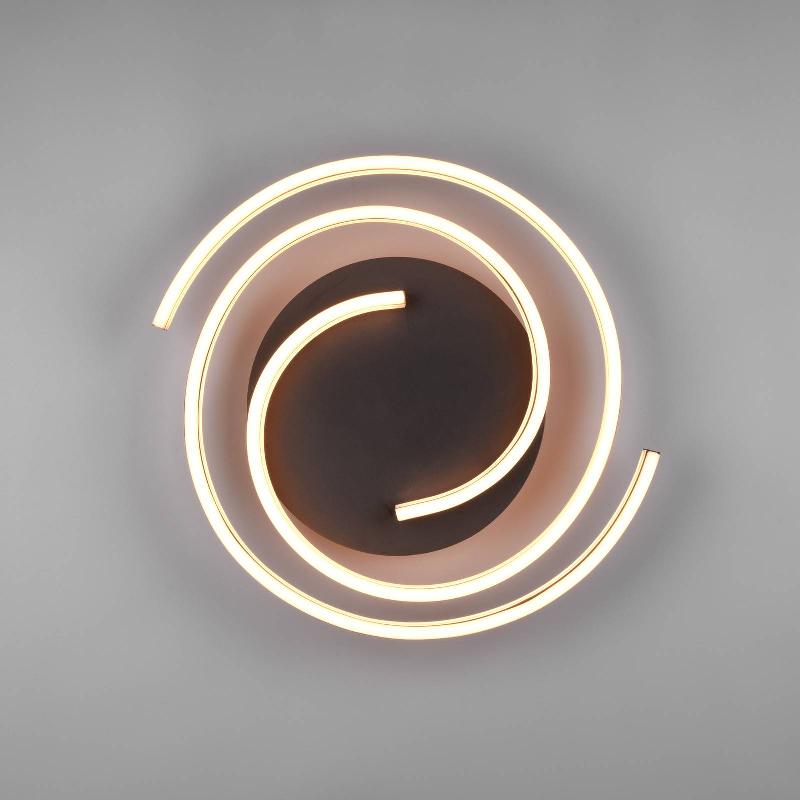 TRIO LIGHTING PLAFONNIER LED CAYA, INTENSITÉ LUMINEUSE VARIABLE, LAITON
