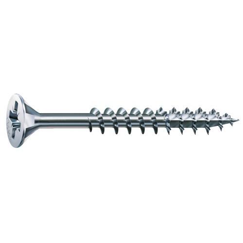VIS À BOIS TÊTE FRAISÉE POZI FILETAGE PARTIEL 3,5X45MM WIROX PAR 1000 SPAX