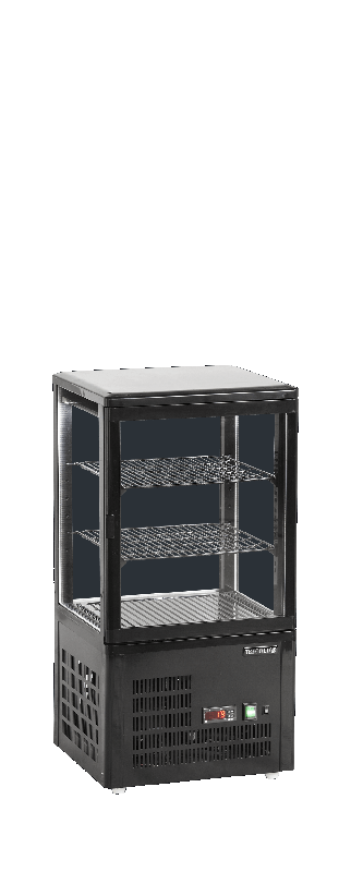 Vitrine réfrigérée TEFCOLD pour comptoir - Finition noire - Température +2 à +12°C - Référence UPD60-BLACK_0