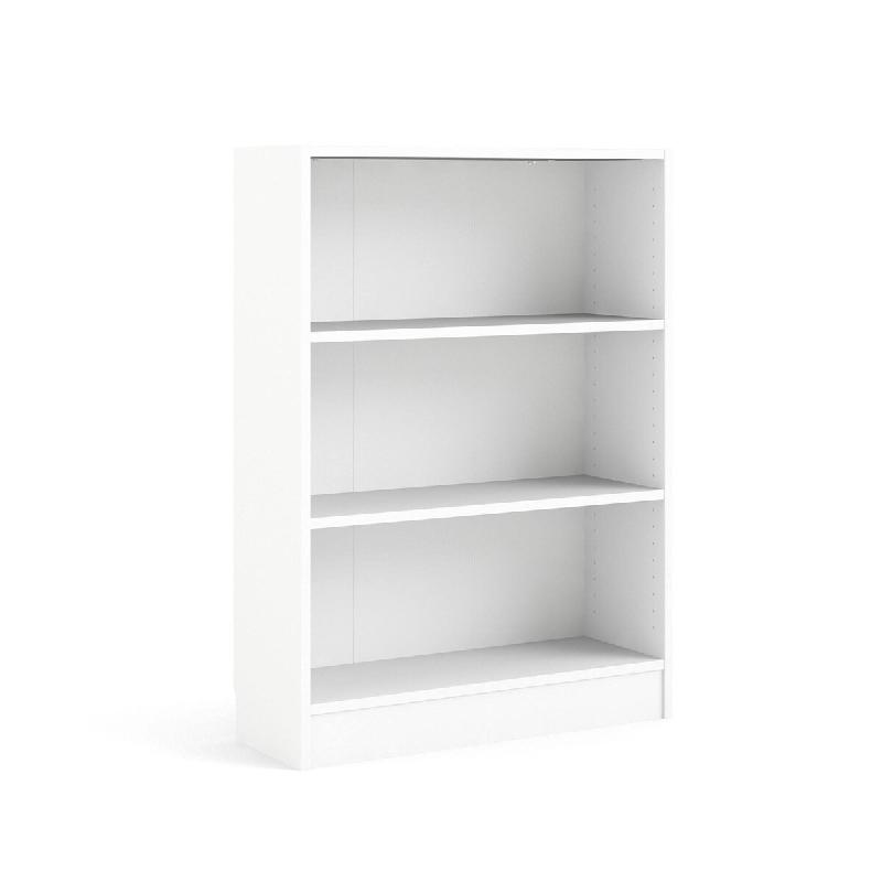 WellHome - Bibliothèque étagère avec 2 étagères en coloris Blanc 79 x 27 x 108 cm - Turia - blanc multi-matériau WH16947_0