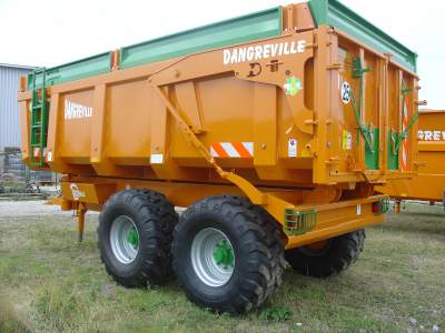 Benne amovible agricole Dangreville B19 - capacité 20,25T - 2 essieux bogie/tandem - cubage jusqu'à 20m³_0
