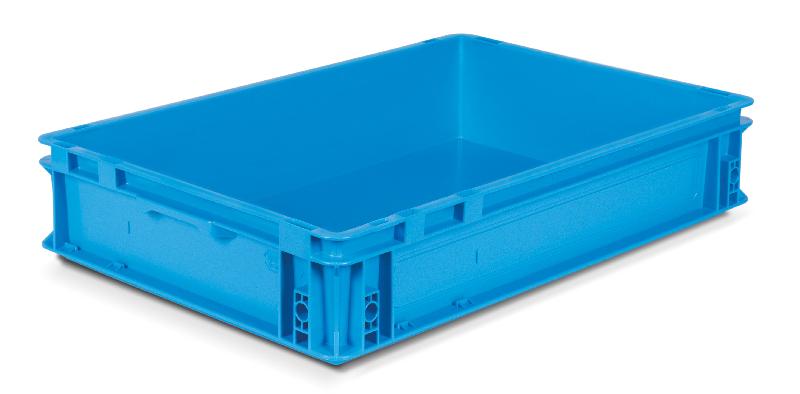 Caisse plastique athéna bleu turquoise 20 litres h.120 mm_0