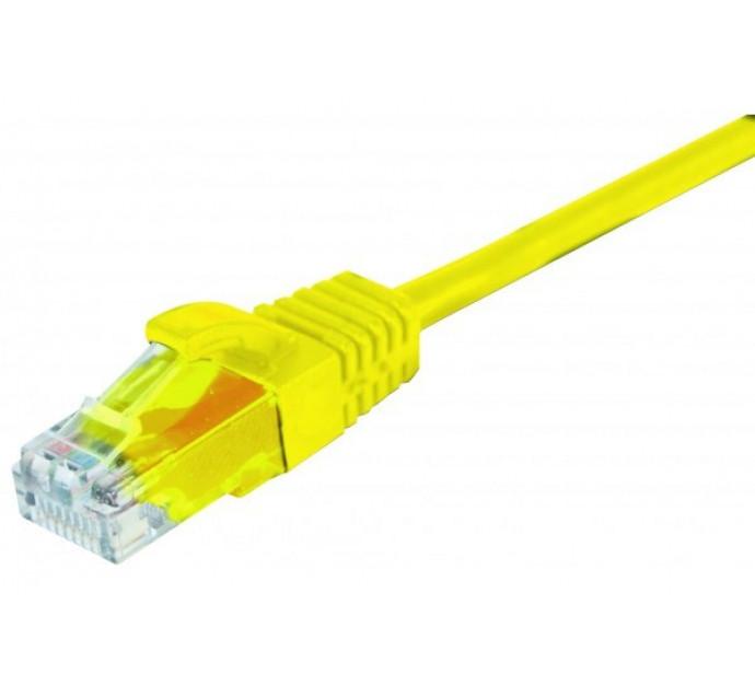 Cordon RJ45 CAT 5e U/UTP Snagless Jaune - 10 m - Cuivre - Non Blindé - Normes ANSI/TIA 568 & ISO 11801 - Garantie 20 ans_0