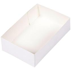 Firplast - Caissette pâtissière en carton blanche 200mm x 130mm x 50mm (x100) - Blanche - Réf : 3104400000947_0