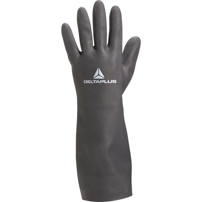 Gant de protection chimique en néoprène floqué coton - Toutravo VE510 - Longueur 38cm, épaisseur 0,78mm_0