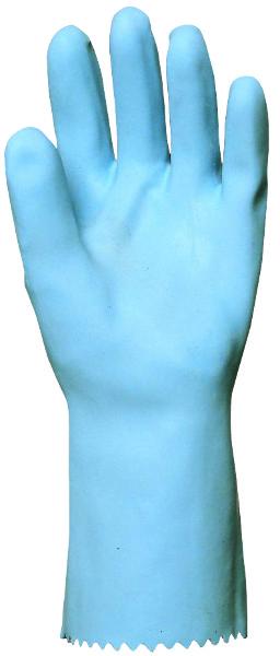 GANT LATEX JERSEY COTON BLEU T.10 FINIT.LISSE