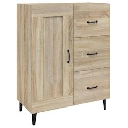 HELLOSHOP26 - Buffet bahut commode armoire meuble de rangement organisateur cuisine salle de séjour salon sonoma 69,5 x 34 x 90 cm bois d'ingénierie_0