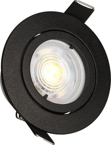Kit 3 spots noirs encastrables Jade orientables - Module 5W, 2-CCT, 400lm, Ø83_0