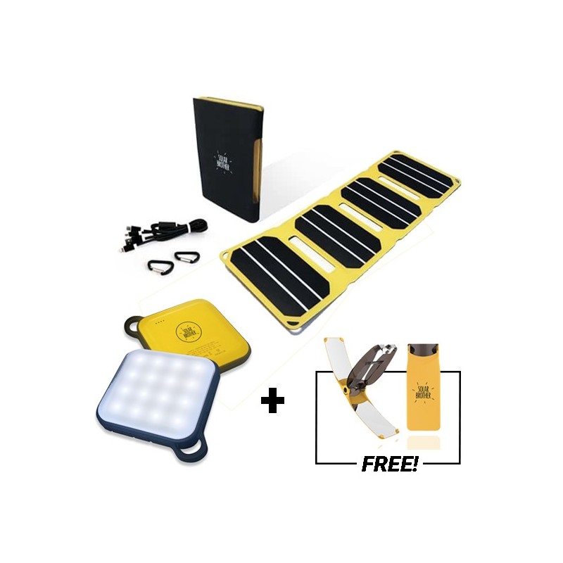 Kit solaire chargeur 6,5W USB et éclairage_0