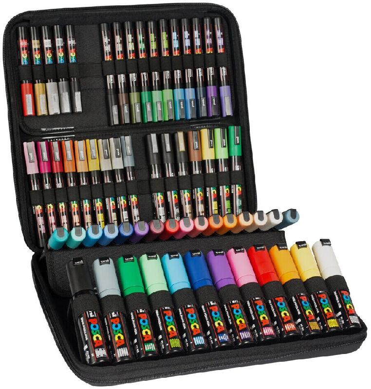 Mallette De 60 Marqueurs Posca - multicolore M POSCA/60 001_0