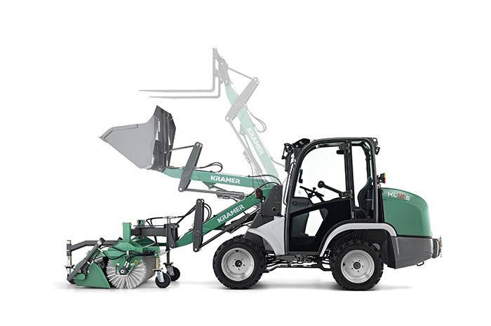 Mini-chargeuse Kramer KL12.5 - 1,6t - 4 roues directrices - Compacte et polyvalente_0