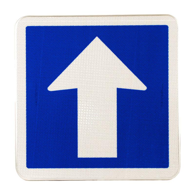 Panneau indication temporaire circulation à sens unique CK12_0