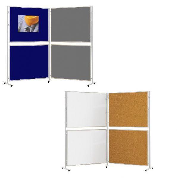 Panneau pour expositions - Panneau de départ modulable en feutrine, liège ou fond blanc magnétique - Marque Rolléco_0