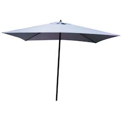 Parasol Push-Up Garden Friend mât en acier couverture polyester taille 2x3 m Gris - gris multi-matériau O850304_0