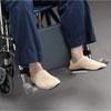 Plaque matelassée repose-jambes pour fauteuil roulant - mousse rigide avec housse vinyle imperméable_0