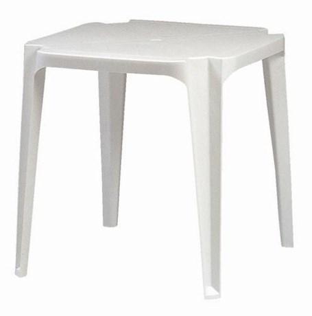 TABLE DE TERRASSE SUN BLANCHE 70 X 70 CM