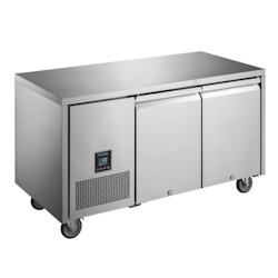 Table Réfrigérée Positive Inox 2 Portes GN 1/1 - 267L Froid Ventilé Premium - Polar Série U - TRUA005_0
