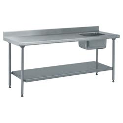 Tournus Equipement Table inox du chef adossée longueur 2000 Tournus - 424767 - plastique 424767_0