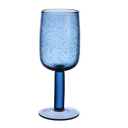 Verre à pied Perla Bullé 28 cl bleu x6 -   Verre Table Passion - bleu verre 3106233020482_0