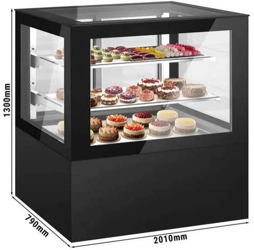 Vitrine réfrigérée de présentation 200 cm avec service arrière (gaz écologique r290a)_0