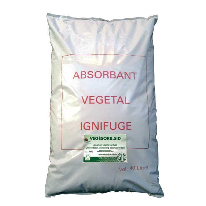 Absorbant végétal ignifugé à usage industriel vegesorb.Sid_0
