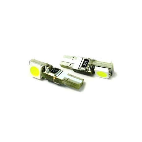 Ampoule veilleuse LED T5 SMD 2W CANBUS - Blanc - Vendu par paire_0