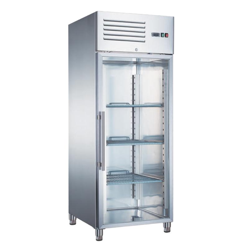 Armoire vitrée réfrigérante inox positive - évaporateur ventilé - 1 porte vitrée - 700L - W71PVX_0