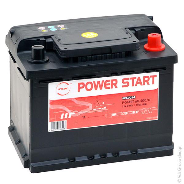 BATTERIE VOITURE NX POWER START 60-500 12V 60AH_0