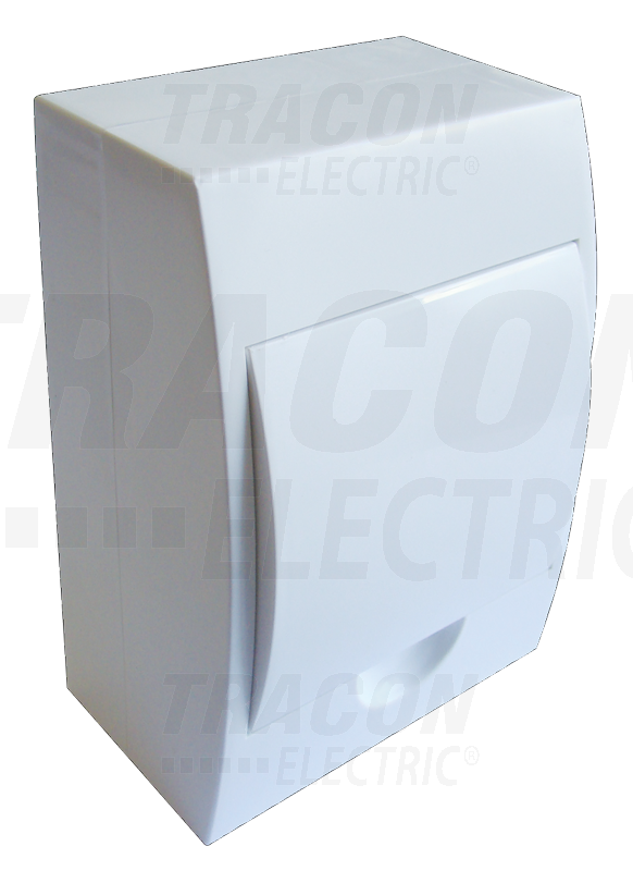 Boîte de distribution en saillie - cache blanc - rail N-PE 1×6 modul - IP02 - dimensions 205×150×75mm_0
