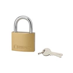 Cadenas à clé Type 1, laiton, intérieur, anse acier, 75mm, 2 clés - THIRARD - doré 3150269800709_0