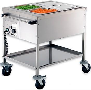 Chariot bain-marie à eau - Bacs GN 1/1 - Cuve double paroi - 1 à 3 GN1/1 disponibles_0