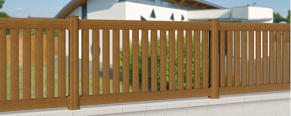 Clôture PVC CL 58 D - Type 58 D - CG Pro - Traverses haute et basse 92 x 51 mm - Barreaudage vertical et sur-mesure_0