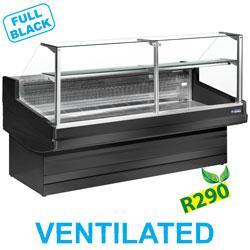 Comptoir vitrine réfrigéré à vitre droite 90° ventilé - Elegance PLUS - 1500x1040xh1300 - T° 0°+2° - 230V_0